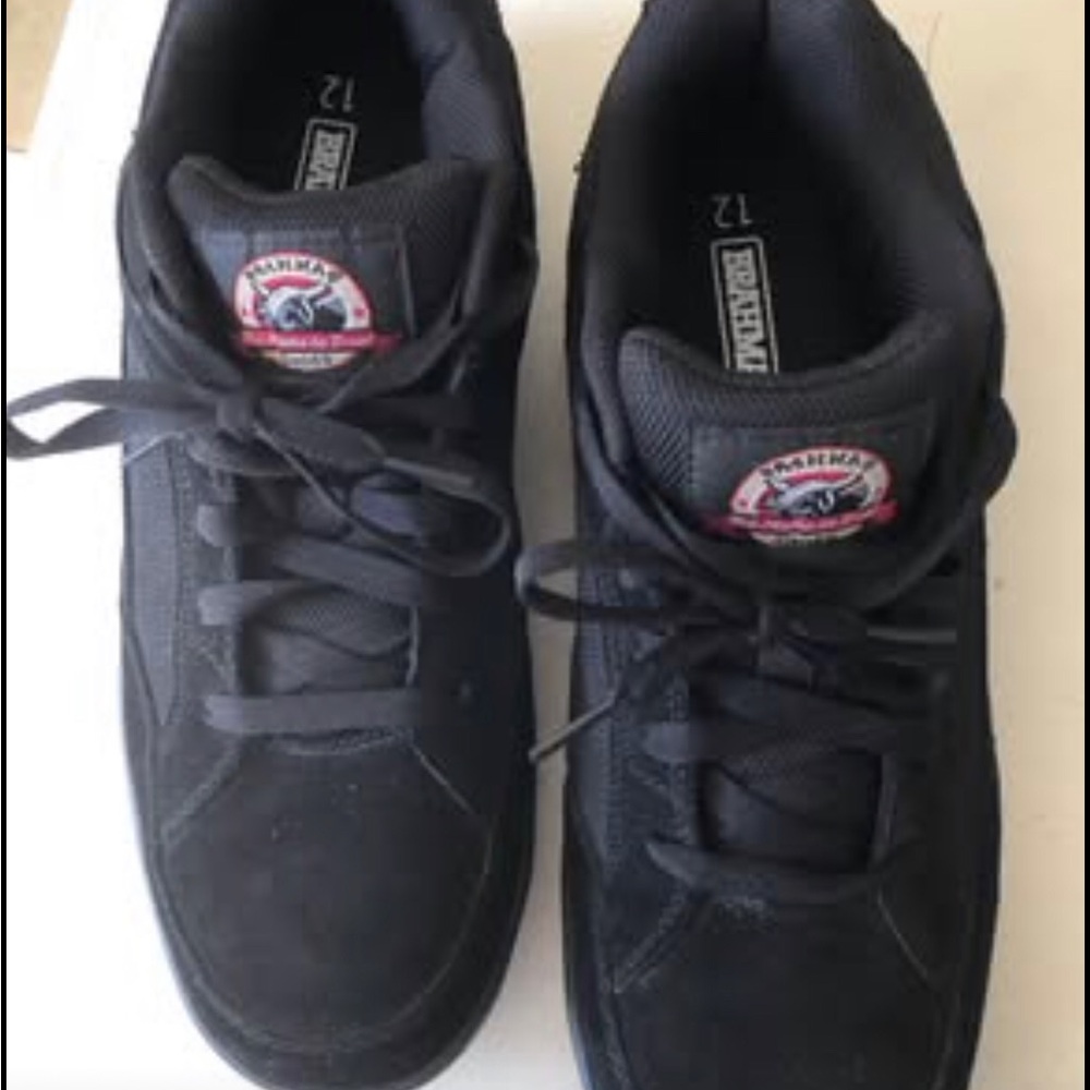 Brahma Black Grate Steel Toe Workshoe Safety Shoe Oxfords Mens Size 12